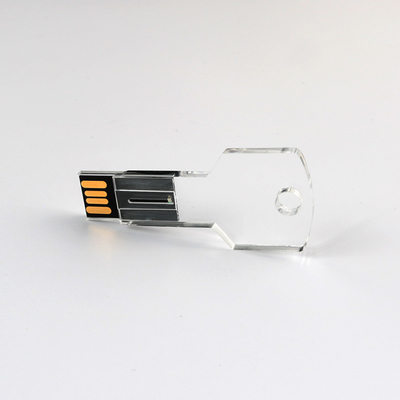 투명한 깨끗한 아크릴릭 키 Usb 플래쉬 드라이브 128GB는 우리를 일치시킵니다 기준