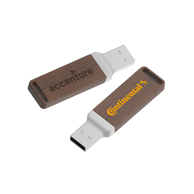 자연 나무 USB 로고 인쇄 또는 당신의 비즈니스에 대 한 엠브로싱과 함께 나무 펜 드라이브