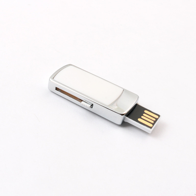 충격 방지 금속 USB 플래시 드라이브 은 및 사용자 정의 색상 레이저 / 돔 / 인쇄 로고