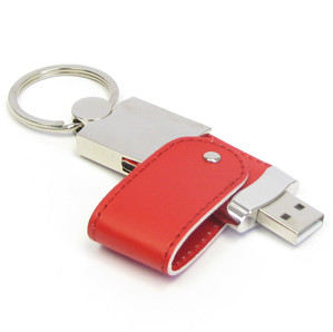 엠보싱 / 레이저 / 인쇄 로고와 2.0 가죽 USB 스틱을 금속을 입히세요
