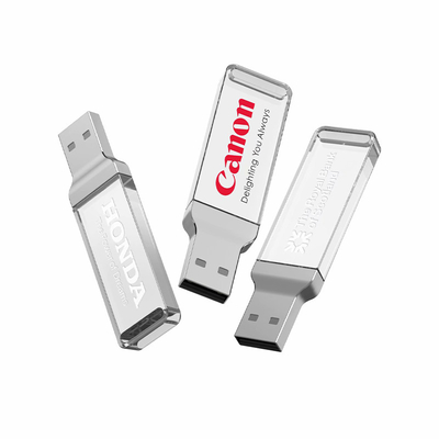 8GB 128GB UDP 순간 크리스탈 USB는 2.0 투명한 아크릴을 붙입니다