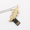 숨겨진 칩 내부 잎 USB 플래쉬 드라이브 보석 스타일 고속