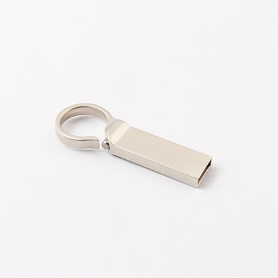 사용자 지정 로고 은 매트 금속 USB 플래시 드라이브 2.0 64GB 128GB 20MB/S 키링
