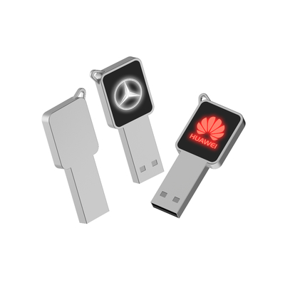 금속/플래스틱 몸체와 함께 고속 USB 플래시 드라이브 LED 빛 일 때 빛