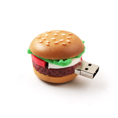 KFC 맥도날드 햄버거 모양의 인공 식품 기업 선물용 사용자 지정 USB 플래시 드라이브