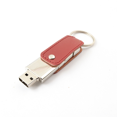 사용자 정의 로고 인쇄 / 10mb / S 기록 속도와 함께 엠브로싱 가죽 메모리 스틱