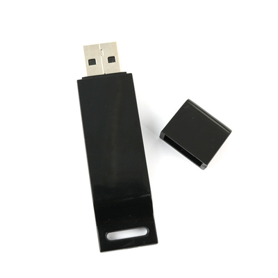 재활용 된 검은 USB 스틱 메모리 32G-1TB 고무 오일 페니쉬와 맞춤형 몸체