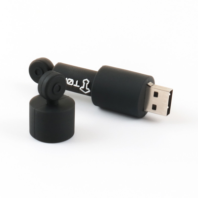 데이터 암호화 라운드 사용자 지정 USB 플래시 드라이브 PVC/실리콘 재료