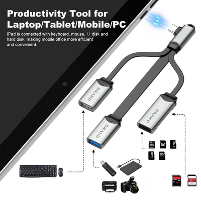 USB 허브 케이블 읽기 및 복사 또한 USB 어댑터 빠른 전송 데이터