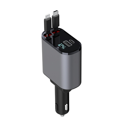 편리한 USB-C 출력 5V / 3A 자동차 충전기 MAX 120W 등급 전력