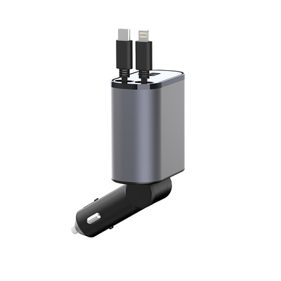 편리한 USB-C 출력 5V / 3A 자동차 충전기 MAX 120W 등급 전력