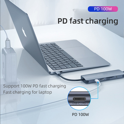 USB 3.0 스테이션 USB C 허브 스마트 어댑터 / 메모리 카드 허브 5Gbps 데이터 전송 속도