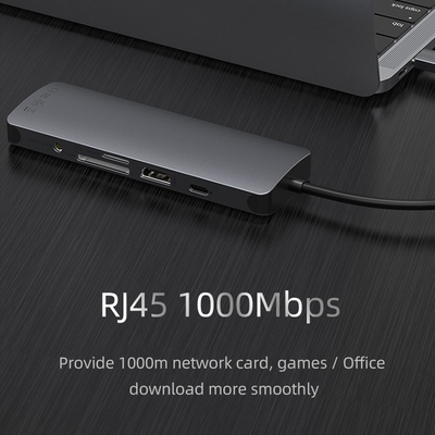 USB 3.0 스테이션 USB C 허브 스마트 어댑터 / 메모리 카드 허브 5Gbps 데이터 전송 속도