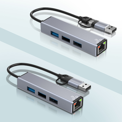 콤팩트 USB C 허브 어댑터 노트북 USB 포트 확장기