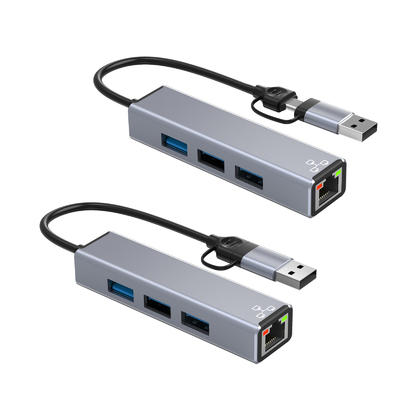 콤팩트 USB C 허브 어댑터 노트북 USB 포트 확장기