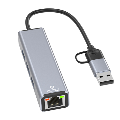 콤팩트 USB C 허브 어댑터 노트북 USB 포트 확장기