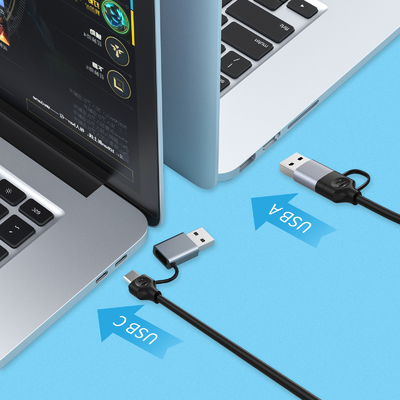 콤팩트 USB C 허브 어댑터 노트북 USB 포트 확장기