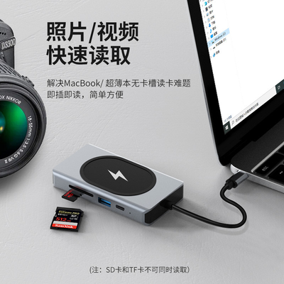 USB 타입 C HUB 다기능 어댑터 9 In One 및 메모리 카드 리더