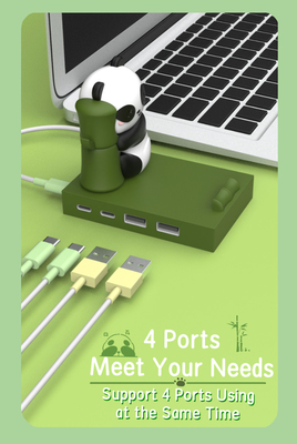 치크 5Gbps USB C에서 USB A 스테이션 USB C 허브 스마트 어댑터 OEM 포트 허브 HDMI