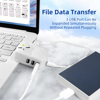 USB PVC 빠른 읽기 허브 Tf 카드 읽기 허브 빠른 데이터 전송 및 메모리 카드 리더