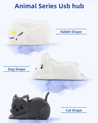USB PVC 빠른 읽기 허브 Tf 카드 읽기 허브 빠른 데이터 전송 및 메모리 카드 리더