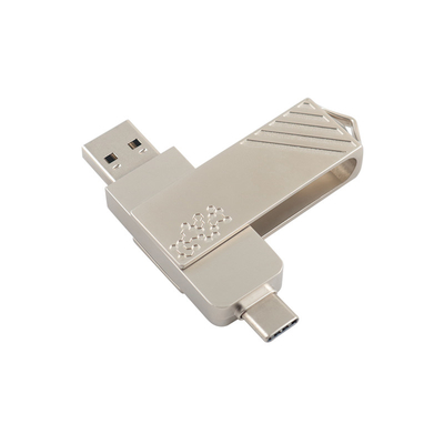 금속 타입 C 트위스트 모양 고속 USB 플래시 드라이브 3.0 및 USB 2.0 및 타입 C