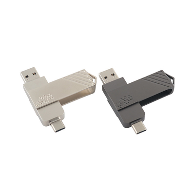 금속형 C USB 플래시 드라이브 트위스트 모양 빠른 속도 전화로 직접 사용할 수 있습니다