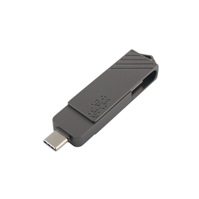 금속형 C USB 플래시 드라이브 트위스트 모양 빠른 속도 전화로 직접 사용할 수 있습니다