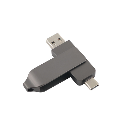 총 블랙 메탈 타입 C USB 플래시 드라이브 트위스트 모양 빠른 속도 3.0 및 3.0
