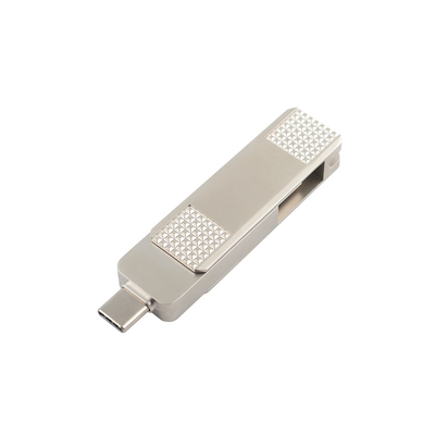 은형 C형 금속 USB 플래시 드라이브 비밀번호 보호로 360도 회전