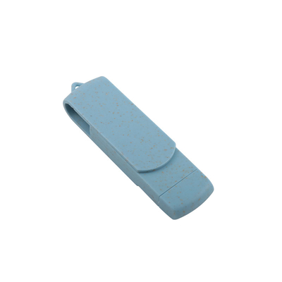 재활용 가능한 재료 데이터 저장용으로 C U 타입 디스크를 가진 USB 플래시 드라이브