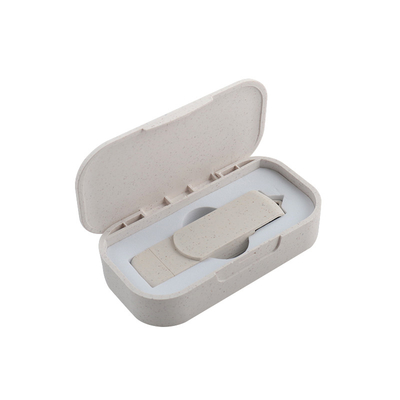 리사이클 가능한 재료 상자 USB 플래시 드라이브와 타입 C 3.0 암호 보호 데이터 저장 장치