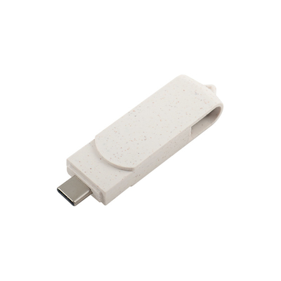 리사이클 가능한 재료 상자 USB 플래시 드라이브와 타입 C 3.0 암호 보호 데이터 저장 장치