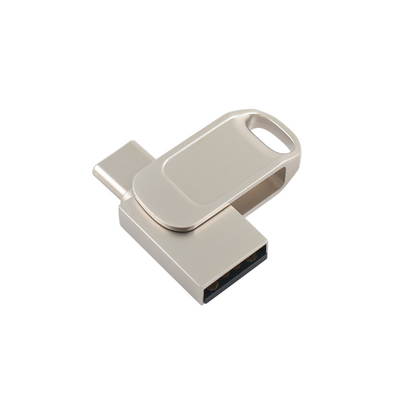 좋은 레이저 로고 실버 메탈 바디 타입 C USB 플래시 드라이브 USB 3.0 3.1 3.2 지원