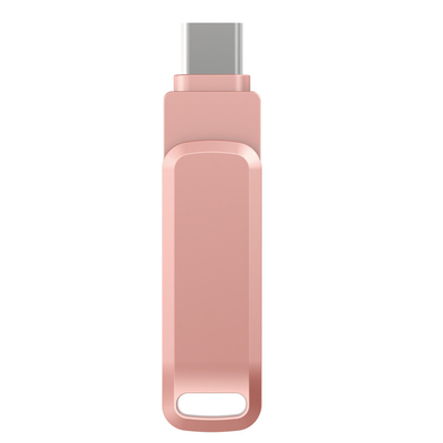 빠른 데이터 전송 OTG USB 플래시 드라이브 TYPE C 및 USB 함께 금속 재료