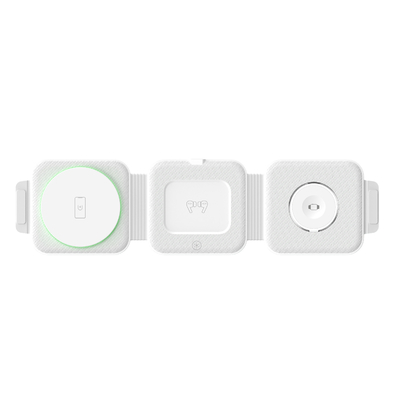 폴더블 3인1 자기 무선 충전 ABS 플라스틱 아이폰 iWatch 및 더 많은