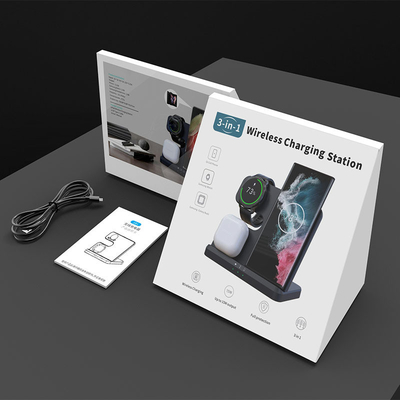 ABS PC 재료 아이폰 iWatch 에어팟 15W 무선 충전기 빠르고 편리하다