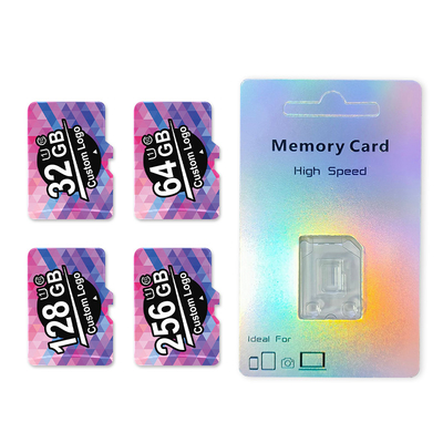 256GB 메모리 카드 C10 U1 및 U3 3.0 20mbs 기록 속도 카메라 및 CCTV