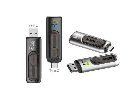 상자 34G USB 타입 C 플래시 드라이브 데이터 안전 타입 C USB 3.0 플래시 드라이브