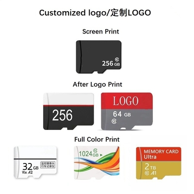 높은 용량 메모리 카드 64GB 3.0 20mbs 기록 속도 및 레이저 고객 이름 또는 USB 헤드 없음