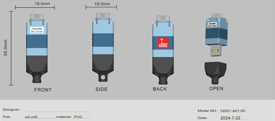 사용자 지정 USB 플래시 드라이브 데이터 암호화 및 빠른 작업 회전 후 고객 요청 데이터 보존 10 년