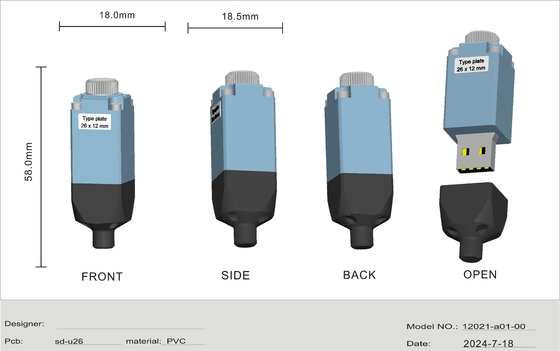 사용자 지정 USB 플래시 드라이브 데이터 암호화 및 빠른 작업 회전 후 고객 요청 데이터 보존 10 년