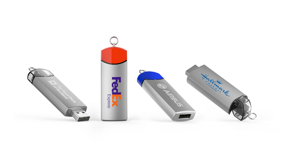 사용자 정의 가능한 8-15MB/s Write Metal USB 플래시 드라이브와 스피드 돔 로고