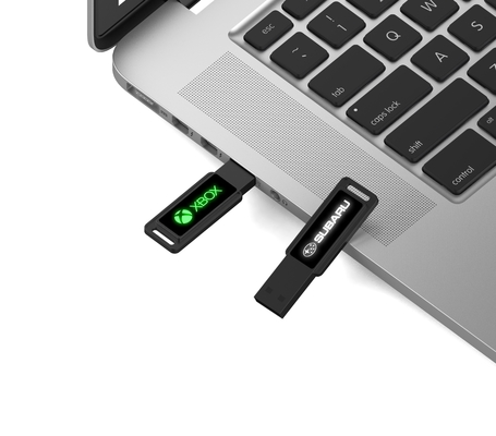 고속 플래시 드라이브 LED 빛 빛나는 크리스탈 USB 스틱