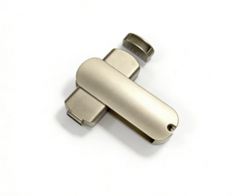 Silver Matt body USB A and Type c together with memory fast and can customized made logo