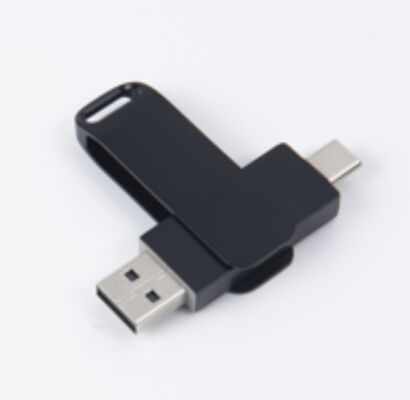 총 검은 USB 3.0 C 타입 포트 USB 플래시 드라이브 전화 및 컴퓨터 캔 호환성 256GB 512GB 1TB