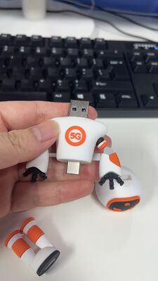귀여운 모양 앞잡이 만화 캐릭터 PVC Usb 섬광 드라이브 USB 2.0 및 3.0