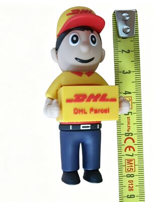 DHL Delivery Man Person Cartoon Usb Flash Drive Made By Customer Design