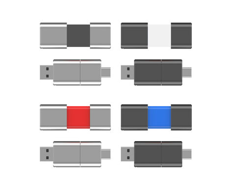 USB 3.0 및 USB 2.0 플래시 드라이브 슬라이드 모양이 CE,FCC,ROHS와 일치하는 고속 C 타입
