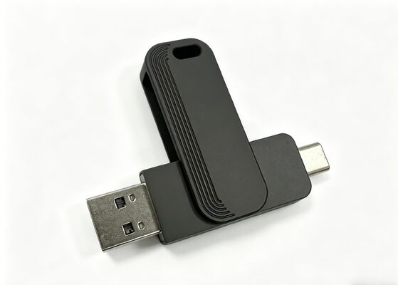 총 검정색 USB 3.0 + 유형 C 1005 통과 H2 테스트 유형 C USB 플래시 드라이브 빠른 일치 미국 및 EU 표준
